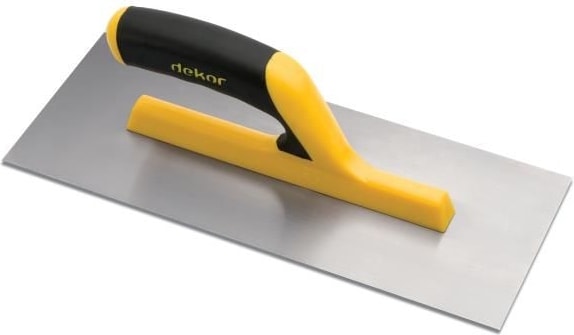 DEKOR 094 Paslanmaz Alçı Malası Plastik Açık Saplı 35 cm