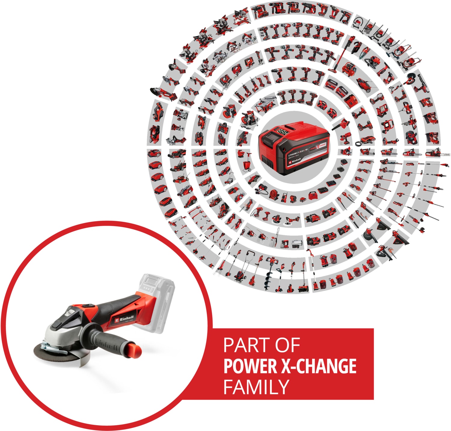Akülü Avuç Taşlama TE-AG 18/115 Li-Solo Power X-Change (18 V, 115 mm disk çapı, 28 mm kesme derinliği, yumuşak başlangıç, kesme diski ve akü dahil değildir) - 4431110