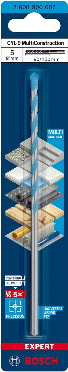 BOSCH Expert 5X150 mm Cyl-9 Çok Amaçlı Matkap Ucu 2608900607