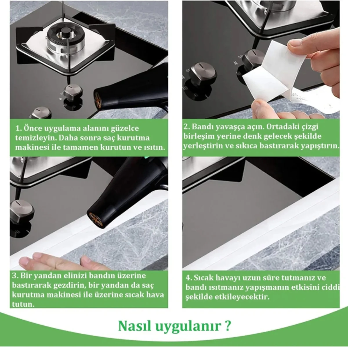 Su Sızdırmazlık Bant Banyo Lavabo Mutfak Küvet Duş Teknesi Su Geçirmez