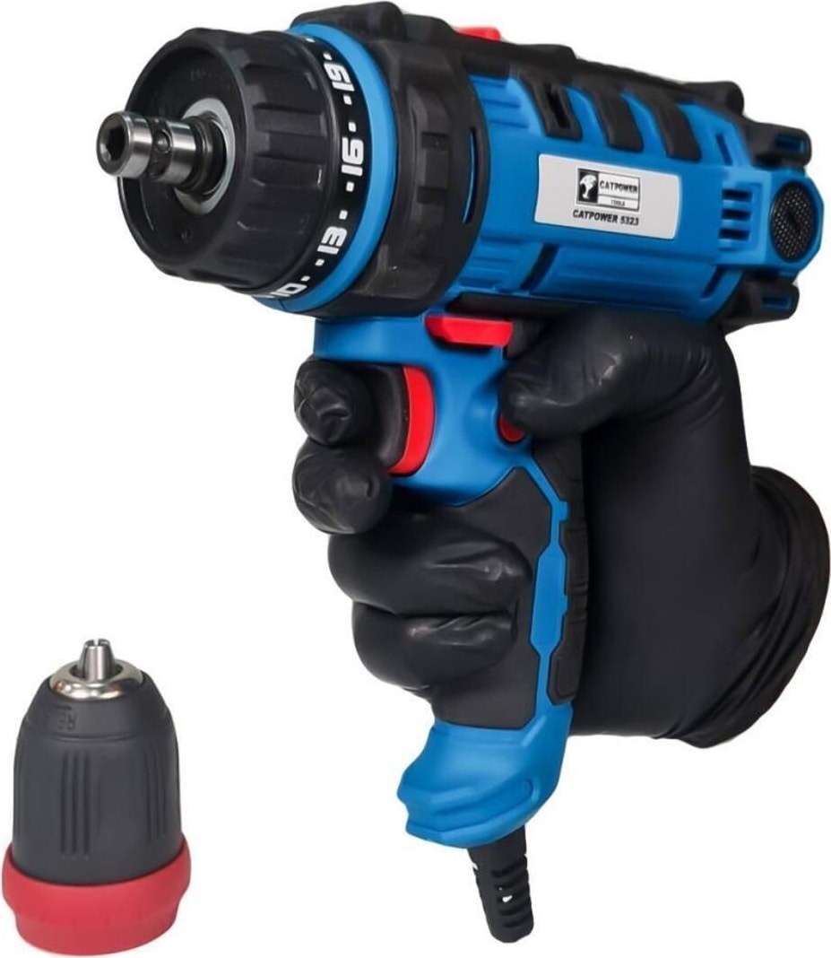 Catpower 5323 Elektrikli Torklu Vidalama 300WATT Çıkarılabilir Mandren ve Bits Uç Girişli
