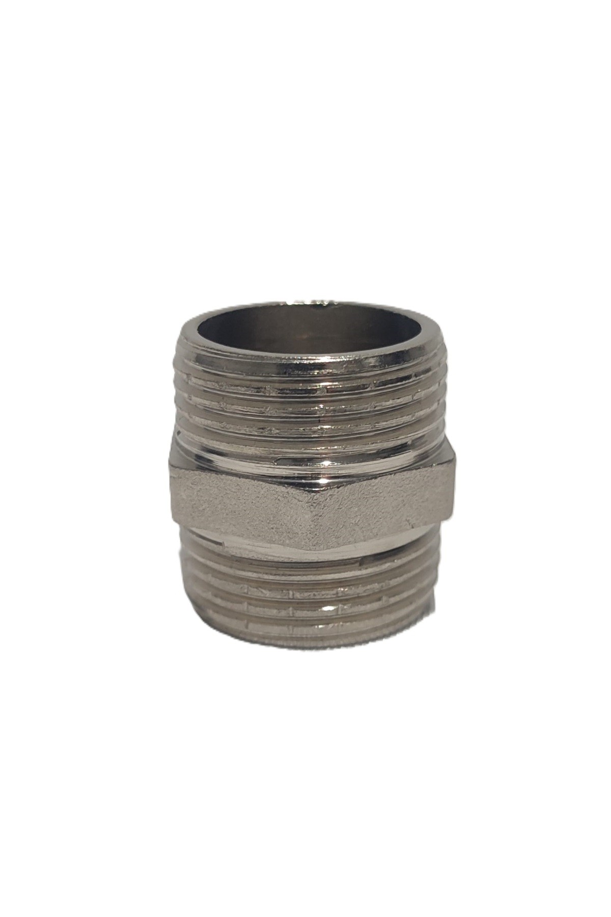 2'Li Paket 3/4" Sarı / Krom Dişli Nipel Dn20 - Chrome Nipple