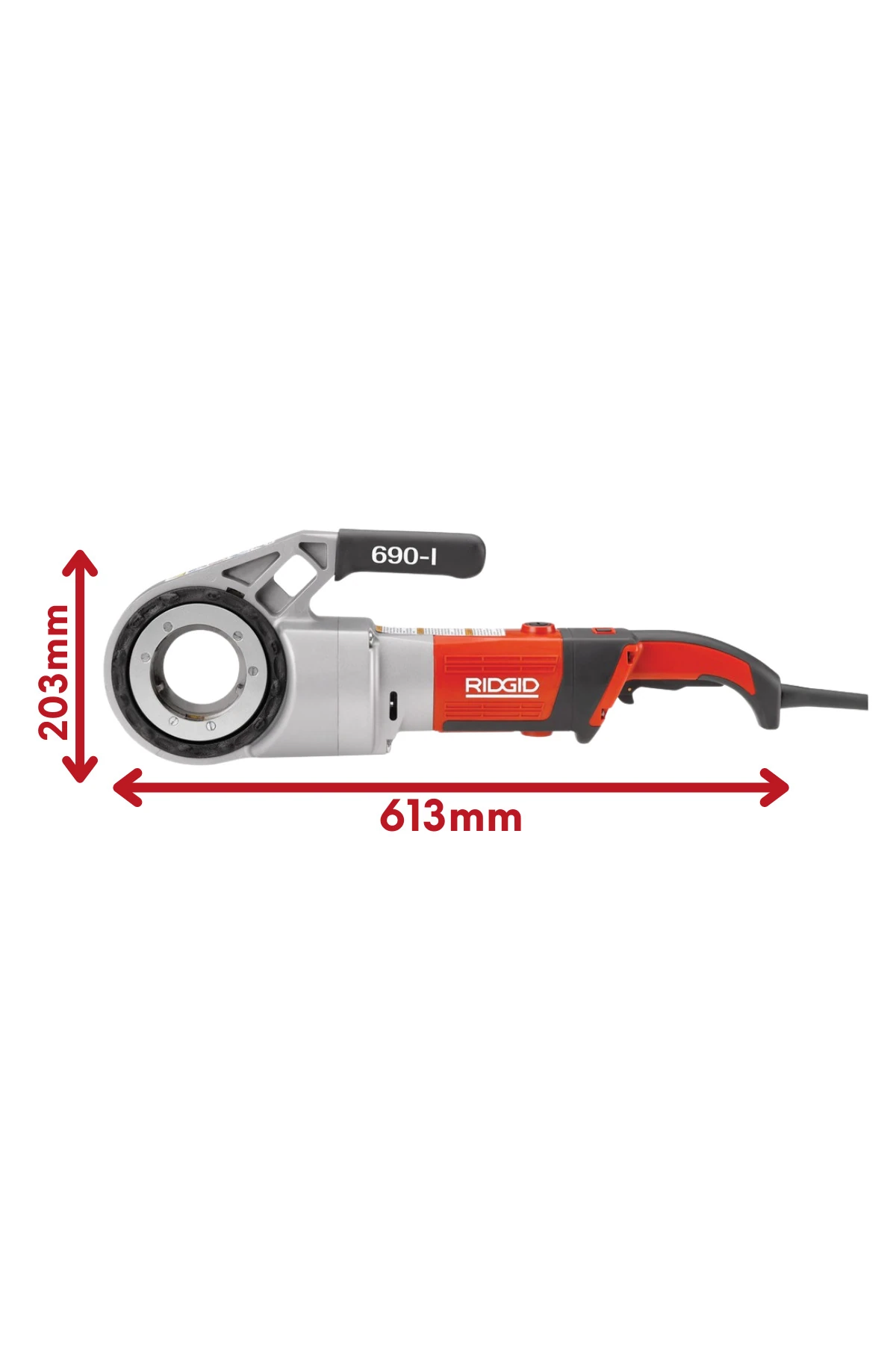 Rıdgıd 44933 Model 690-I 1/2''-2''Elektrikli El Paftası