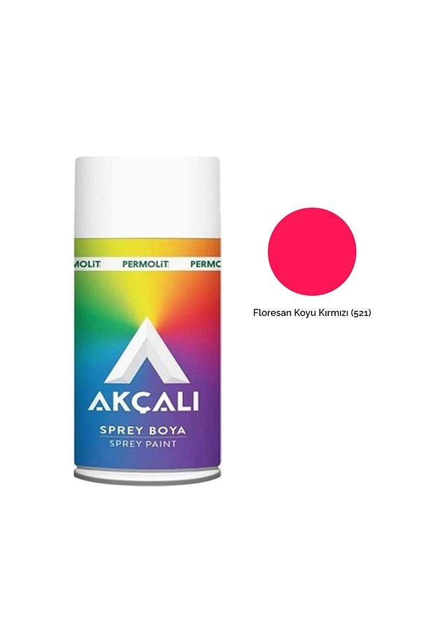 Sprey Boya Floresan Koyu Kırmızı 400 ml 521