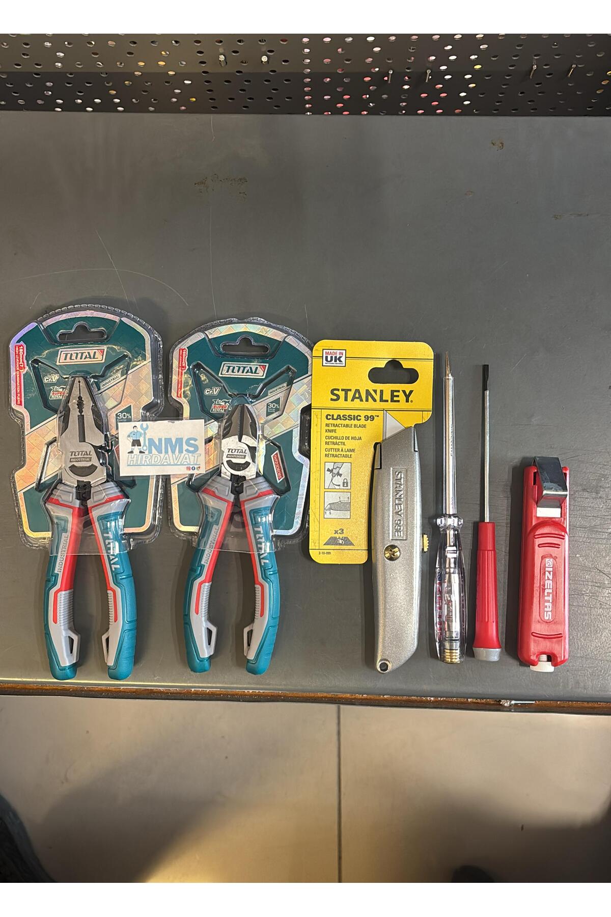 6 Parça Usta Seti 180 Mm Pense 160 Mm Yan Keski İzeltaş Set Yüksek Kalite NMS HIRDAVAT