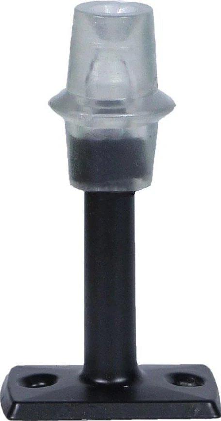 Kapı Kolu Stoperi Tamponu Mat Siyah 8 Cm Metal Kapı Stopu Durdurucu Tutucu Tutacağı Silikonlu