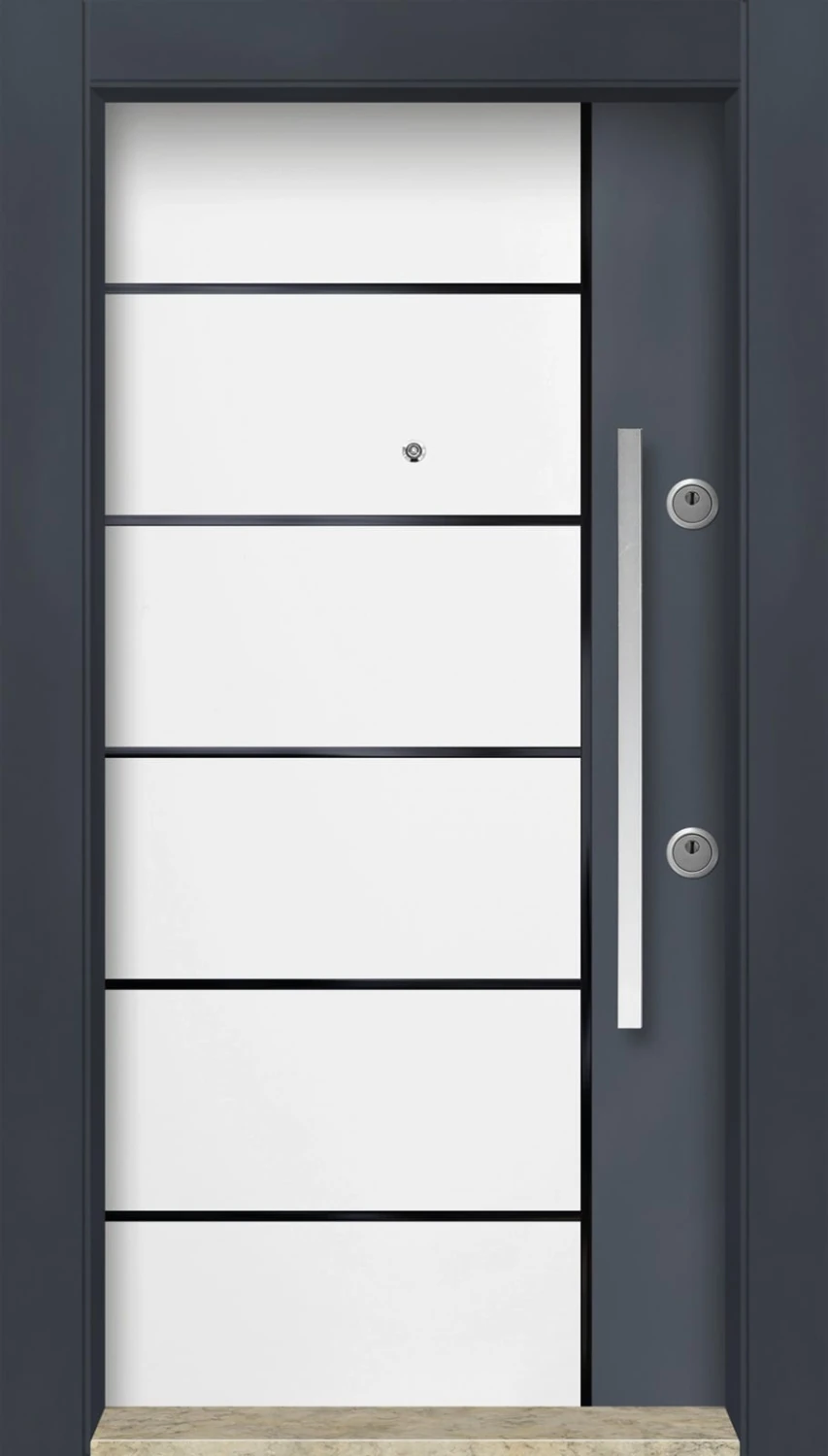 MN-6012 Dış Iklim Kapısı Yağmur'a ve Güneşe Dayanıklı Çelik Kapı