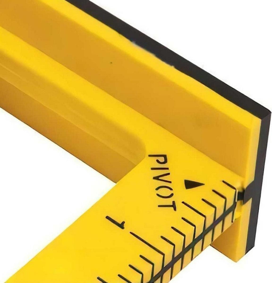 STHT46011 Çift Renkli Abs Plastik Inç Ölçülü Gönye 12" (300 Mm)
