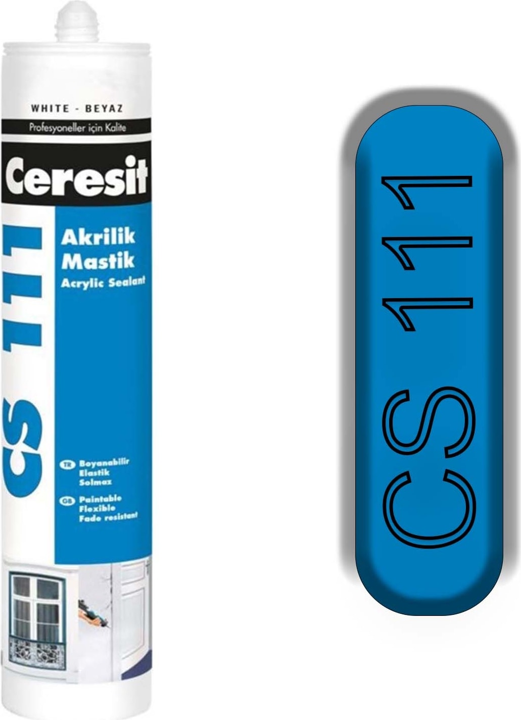 Cs 111 Akrilik Beyaz Mastik 280ml CS-111