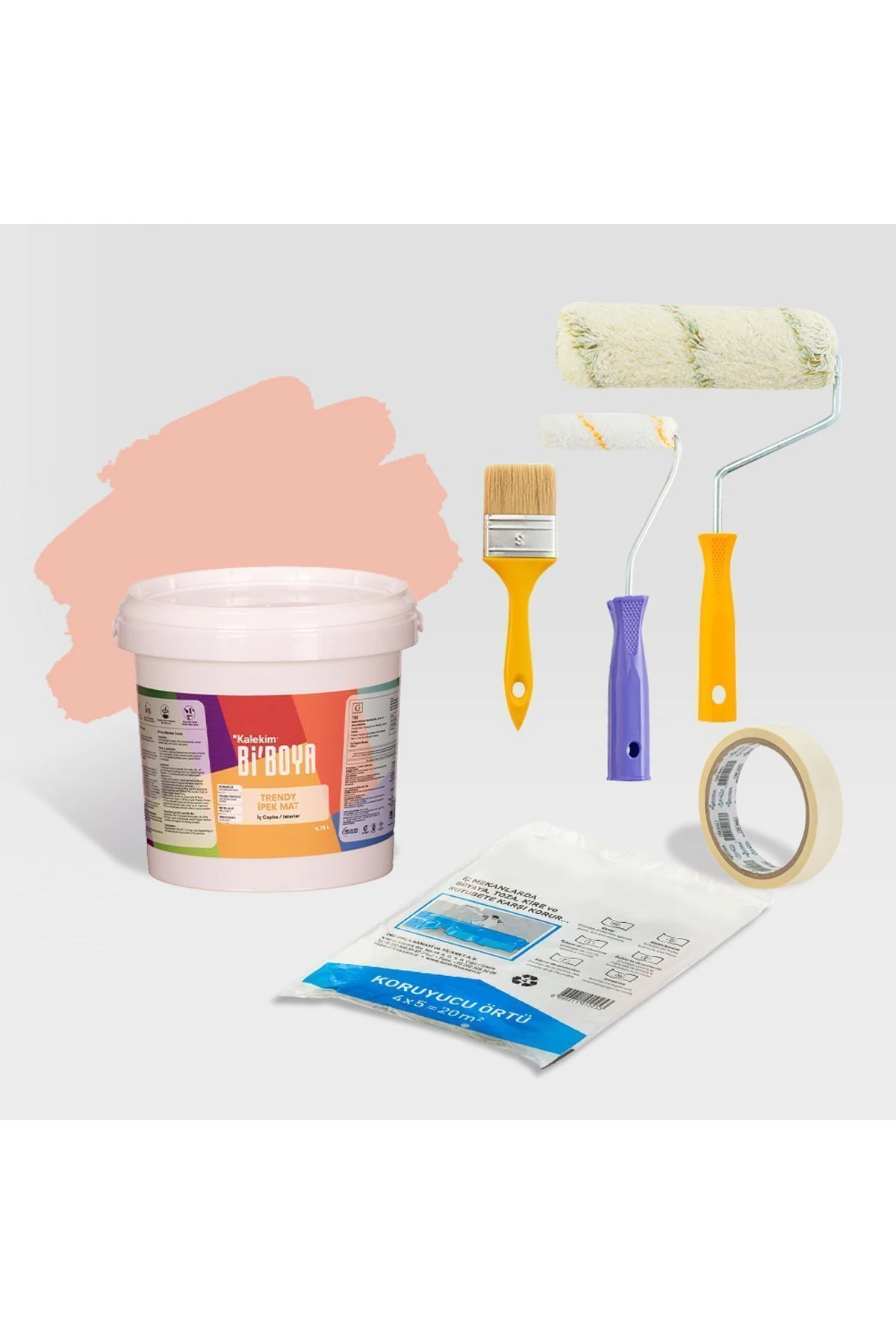 Tek Duvar Boyama Seti Nar Çiçeği