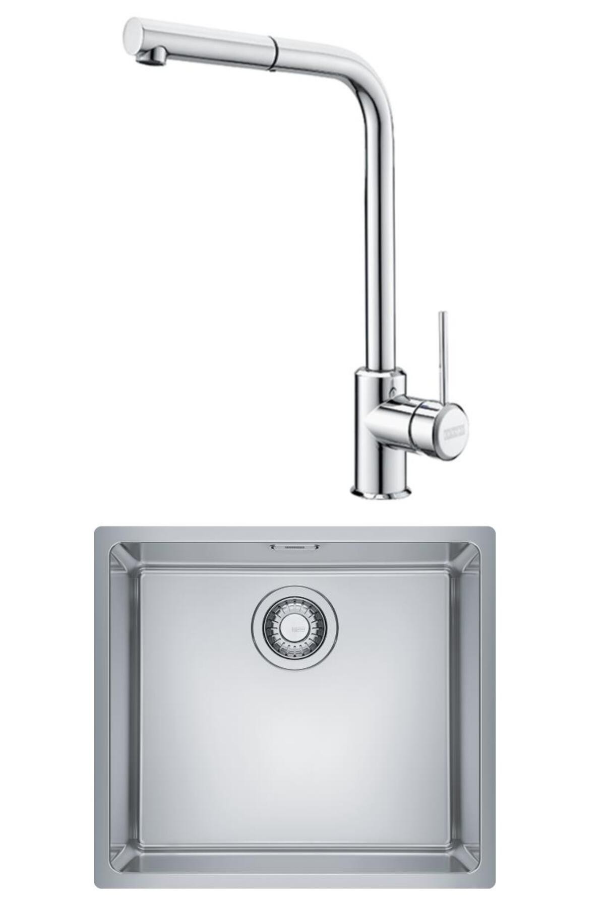 Maris Mrx 110-45 Eviye, Sirius Spiralli Inox Armatür Seti