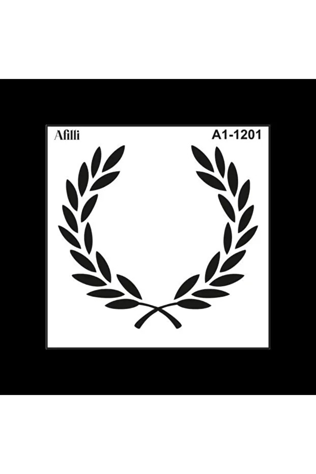 Afilli Stencıl A1-1201 Defne Taç 30*30