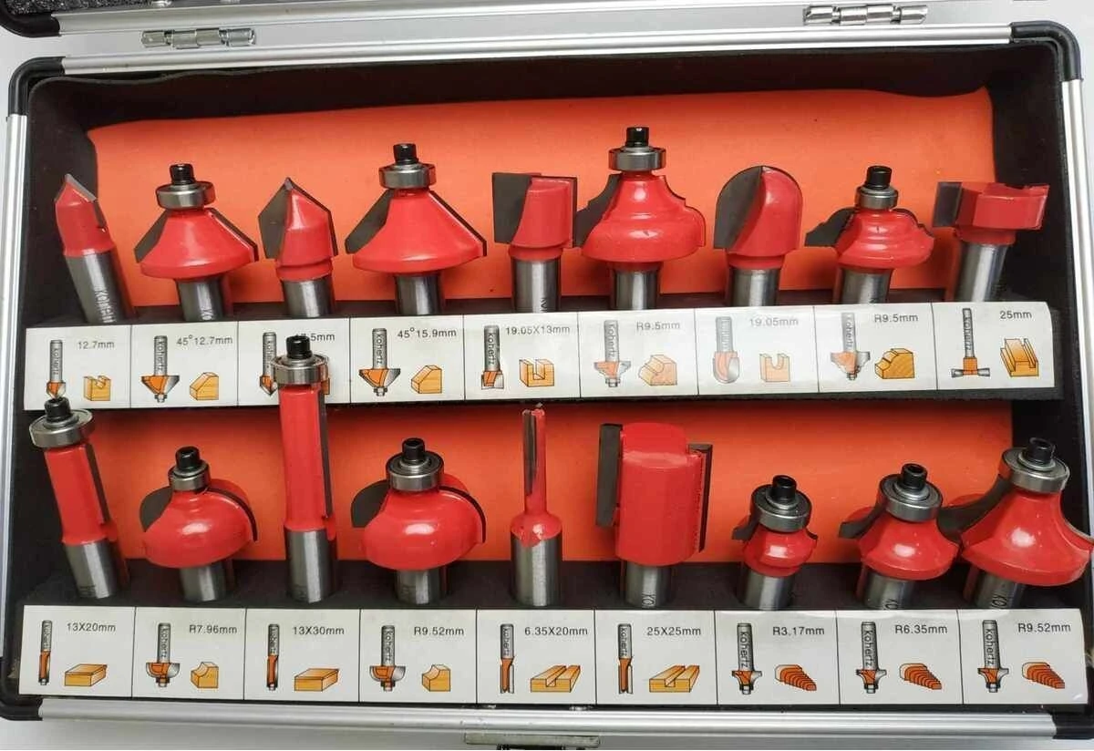 18'li Freze Bıçak Seti 12 mm