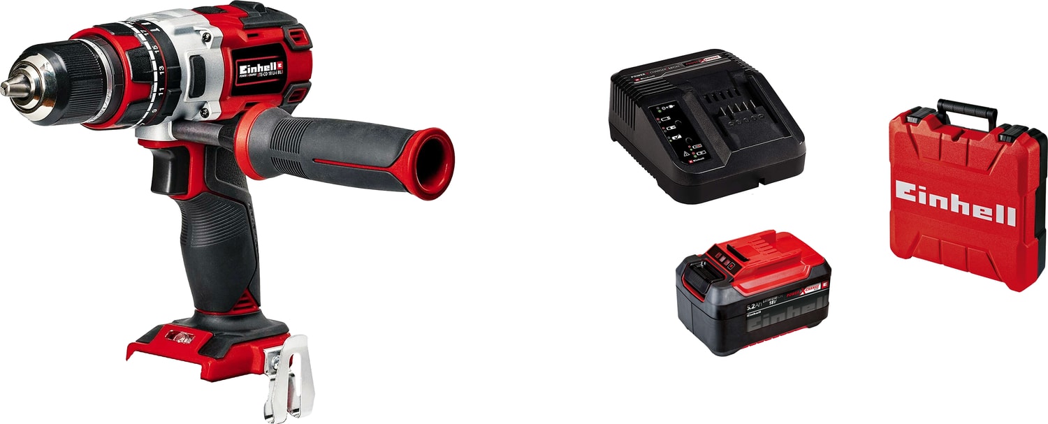 EİNHELL Te-Cd 18 Li-I Bl Kömürsüz Darbeli Matkap + 18V 5.2 Plus Akülü Çantalı Set