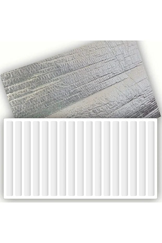 9 Adet 50x100 cm Kalınlık:10mm Alüminyum Folyolu Radyatör Petek Arkası Isı Yalıtım İzolasyon Levhası