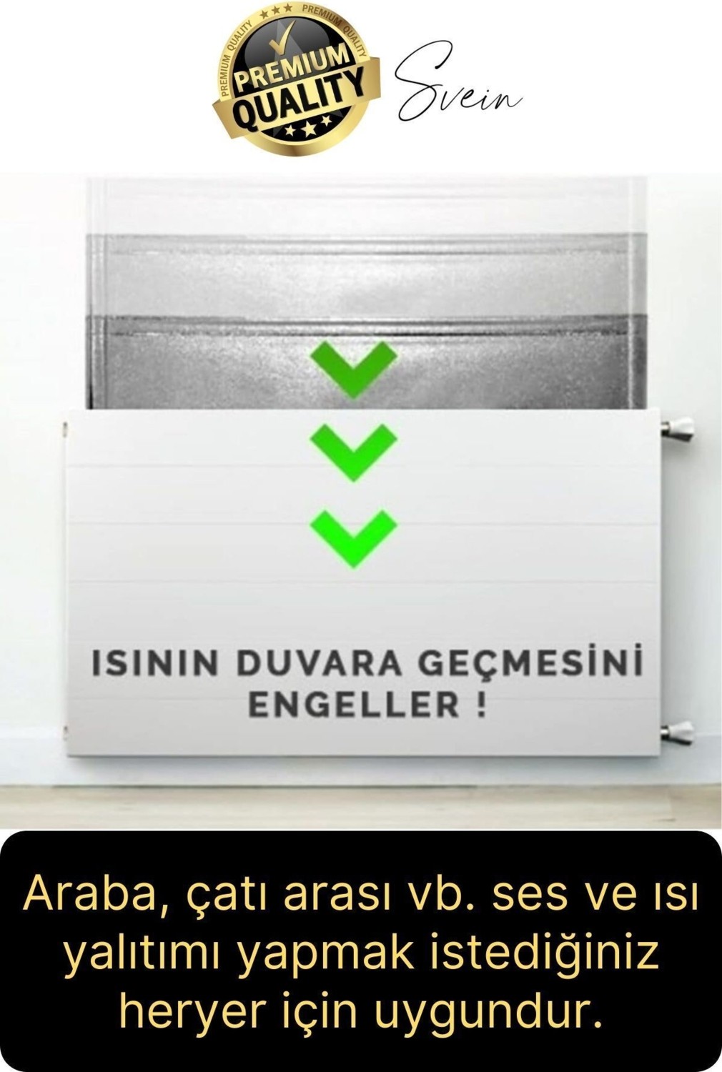 1 Adet Petek Arkası 1 cm Isı Yalıtım Levhası Radyatör Izolasyon Kalorifer Ev Ofis Tasarruf Arkalığı