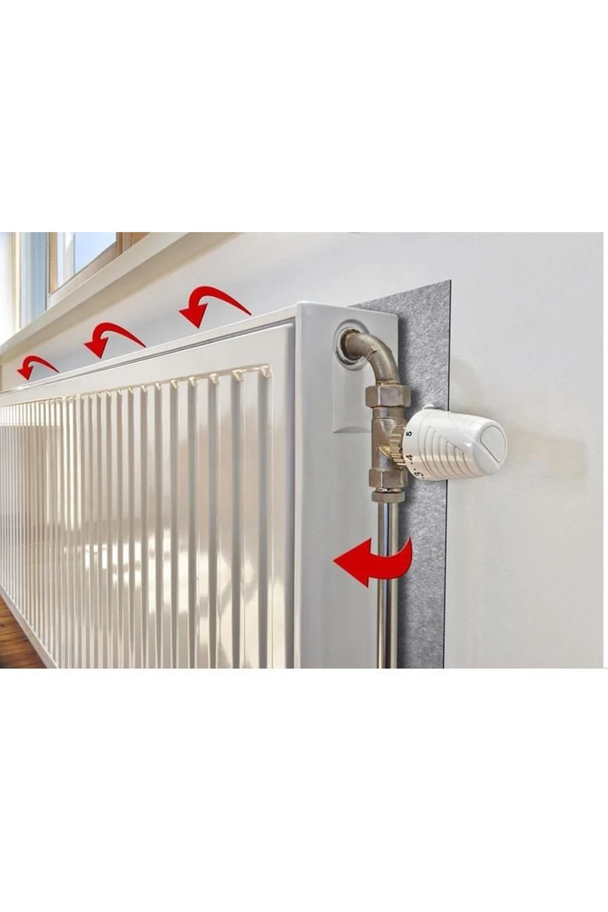 7 Adet Kalorifer Peteği Arkası Isı Yalıtım Ve Izolasyon Levhası Radyatör Arkalığı Yalıtım Malzemesi