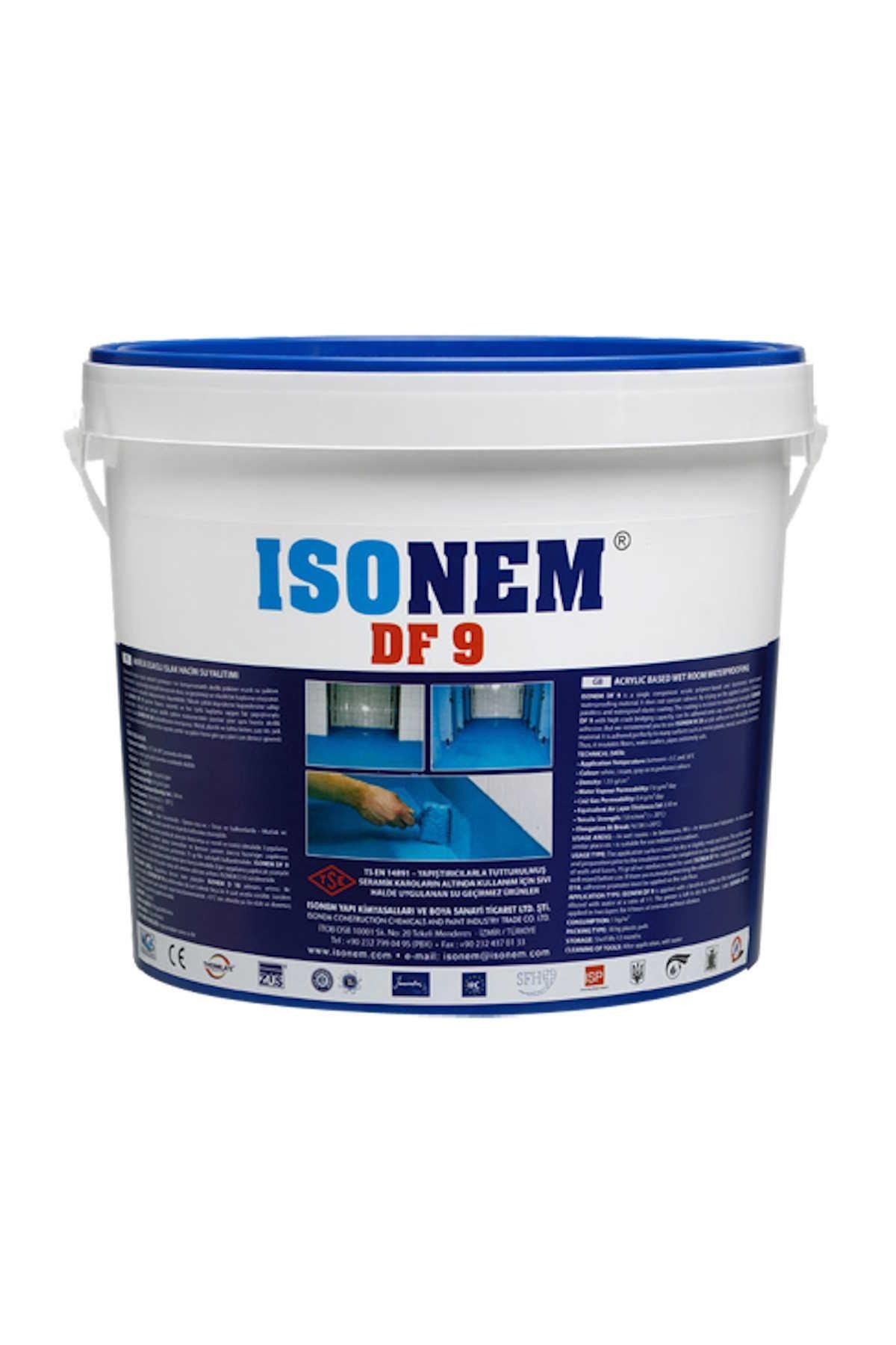 DF-9 Akrilik Islak Hacim Su Yalıtımı 10 kg Mavi