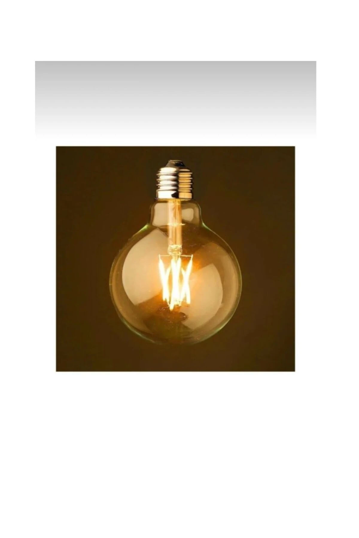 G95 Filament Tip Rustik Ampul 4 Watt Led Ampul - 2700 K