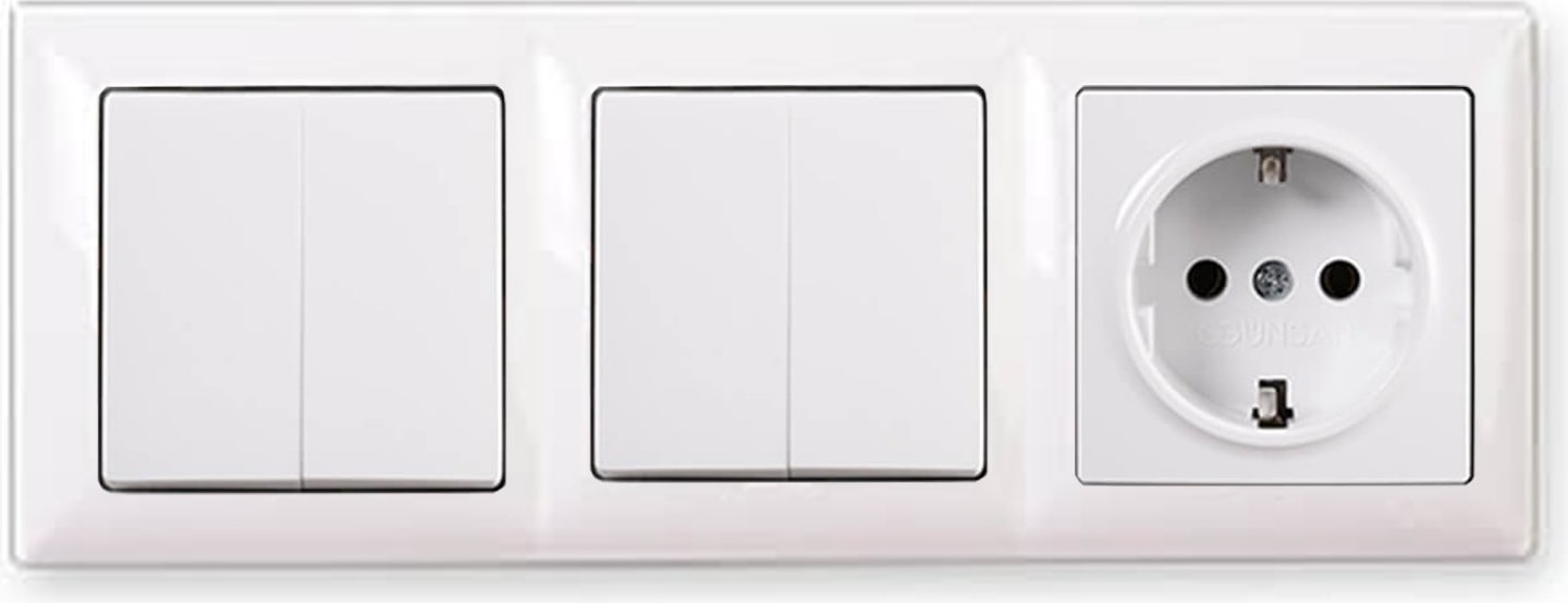 Visage Beyaz 3'lü Set Komütatör, Komütatör ve Topraklı Priz Set