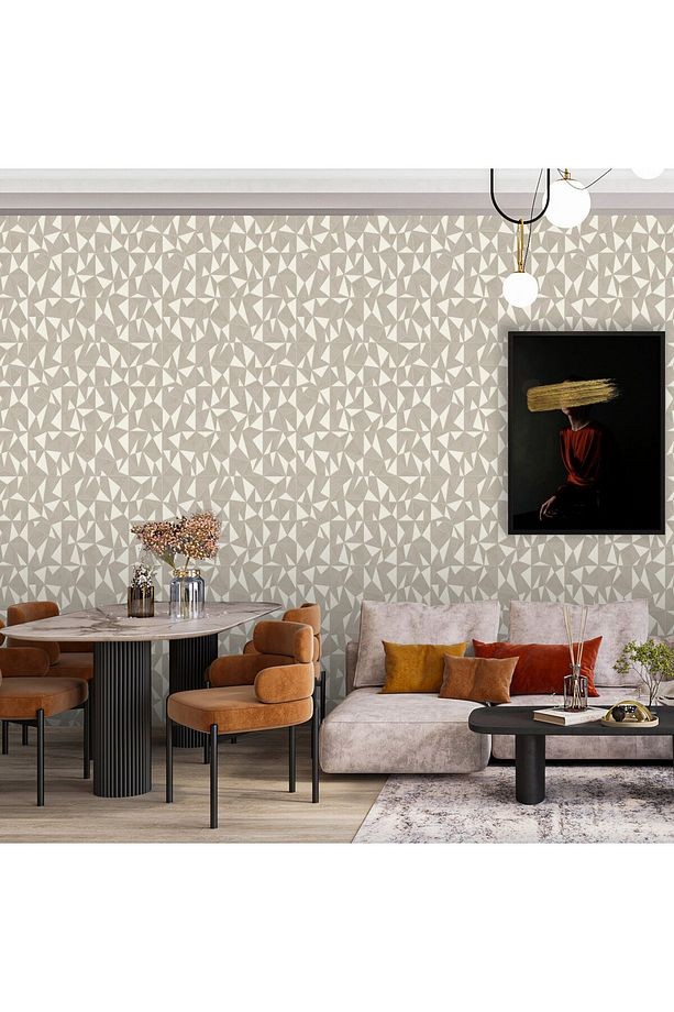 Omega 23204-2 Çizgili Modern Geometrik Desenli Düz Sade Duvar Kağıdı