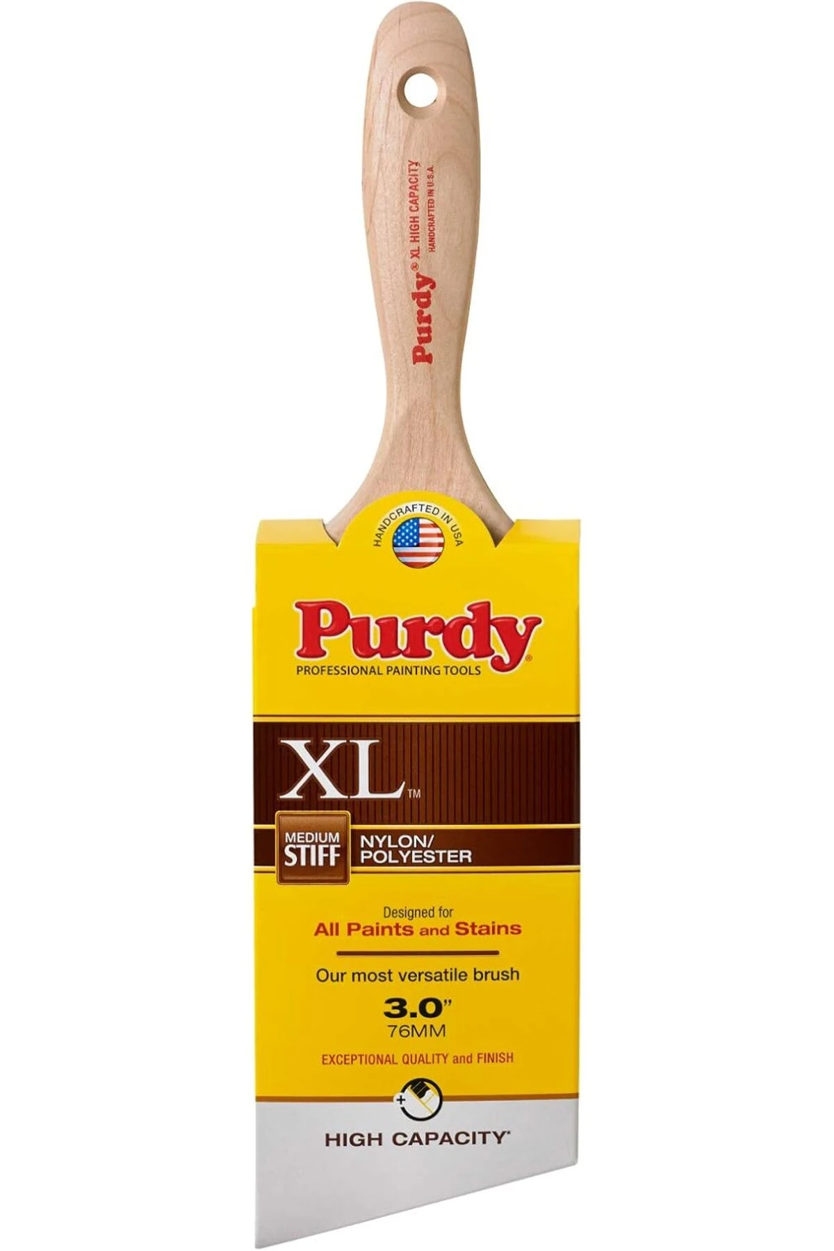 BRFShop cm Purdy 144424430 XL Yüksek Kapasiteli Boya Fırçası, Açılı Kuşak, Kunduz Kuyruğu