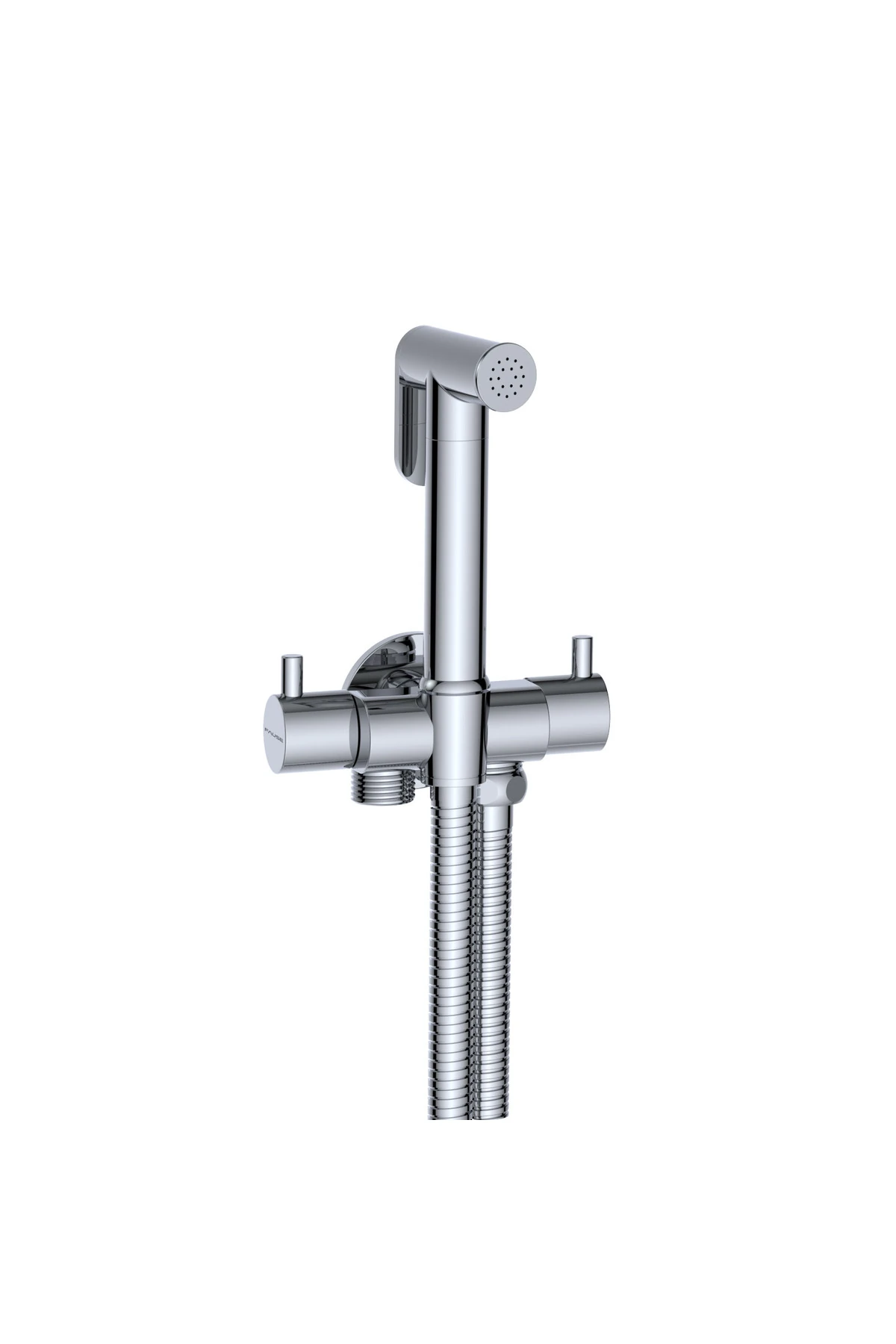 Spiralli Taharetmatik Taharet El Duşu Askılı Çiftli Ara Musluk SET100-2