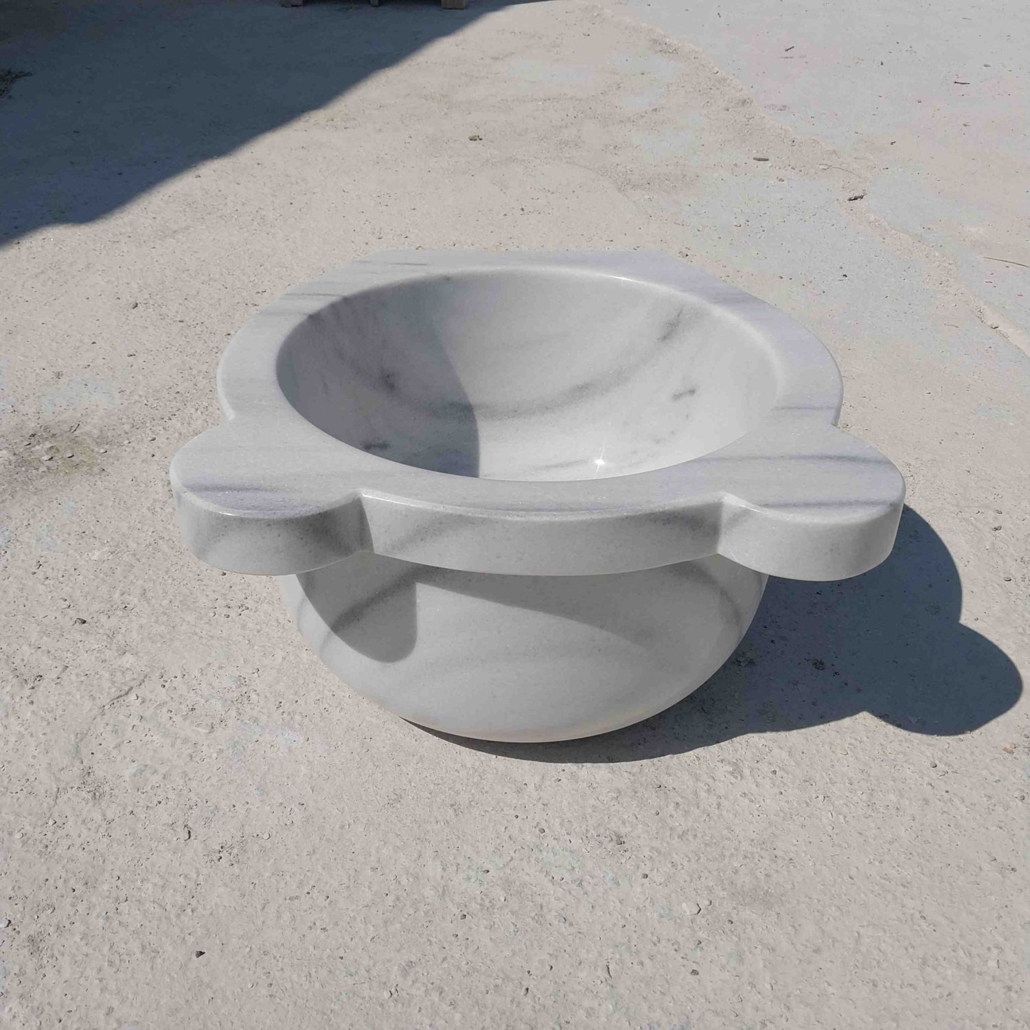 Beyaz Mermer Banyo Kurnası Hamam Kurnası