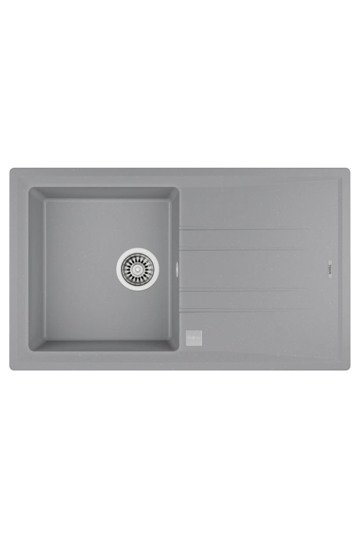 STONE 50 B-TG METALLİK GRİ TEZGAHÜSTÜ GRANİT EVYE
