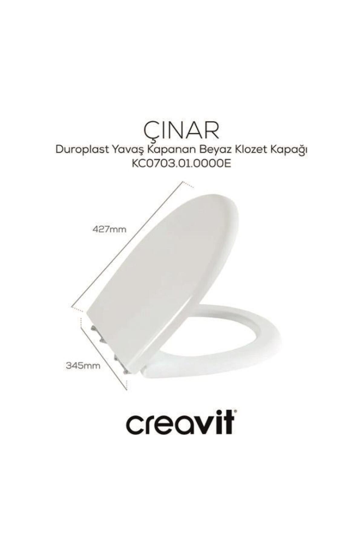 Bedensel Engelli Arkadan Çıkışlı Klozet + Rezervuar + İç Takım + Çınar Yavaş Kapanan Kapak 4