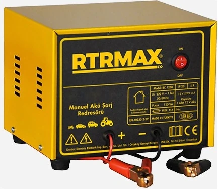 Rtr Max Akü Şarj Cihazı 8A 12V 20-105AH RTM504