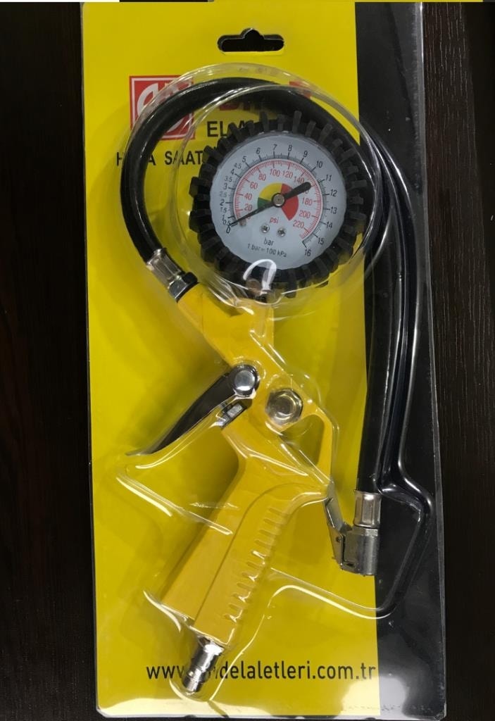 Saatli Lastik Şişirme Tabancası