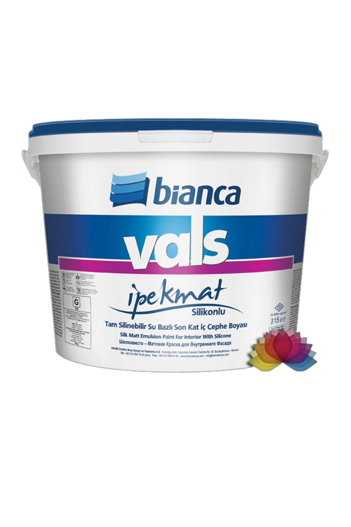 Vals İpekmat Silikonlu Silinebilir Duvar Boyası - Parfümlü 2.5 LT