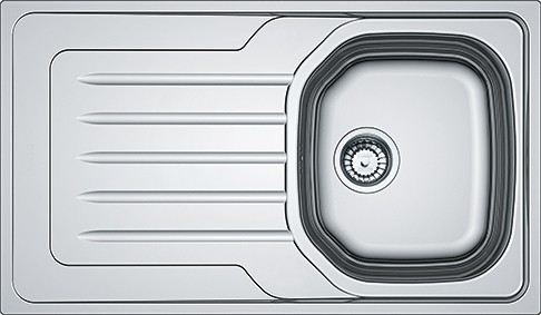 Oll 611 Sol Damlalıklı Dekorlu Tezgahüstü Inox Eviye