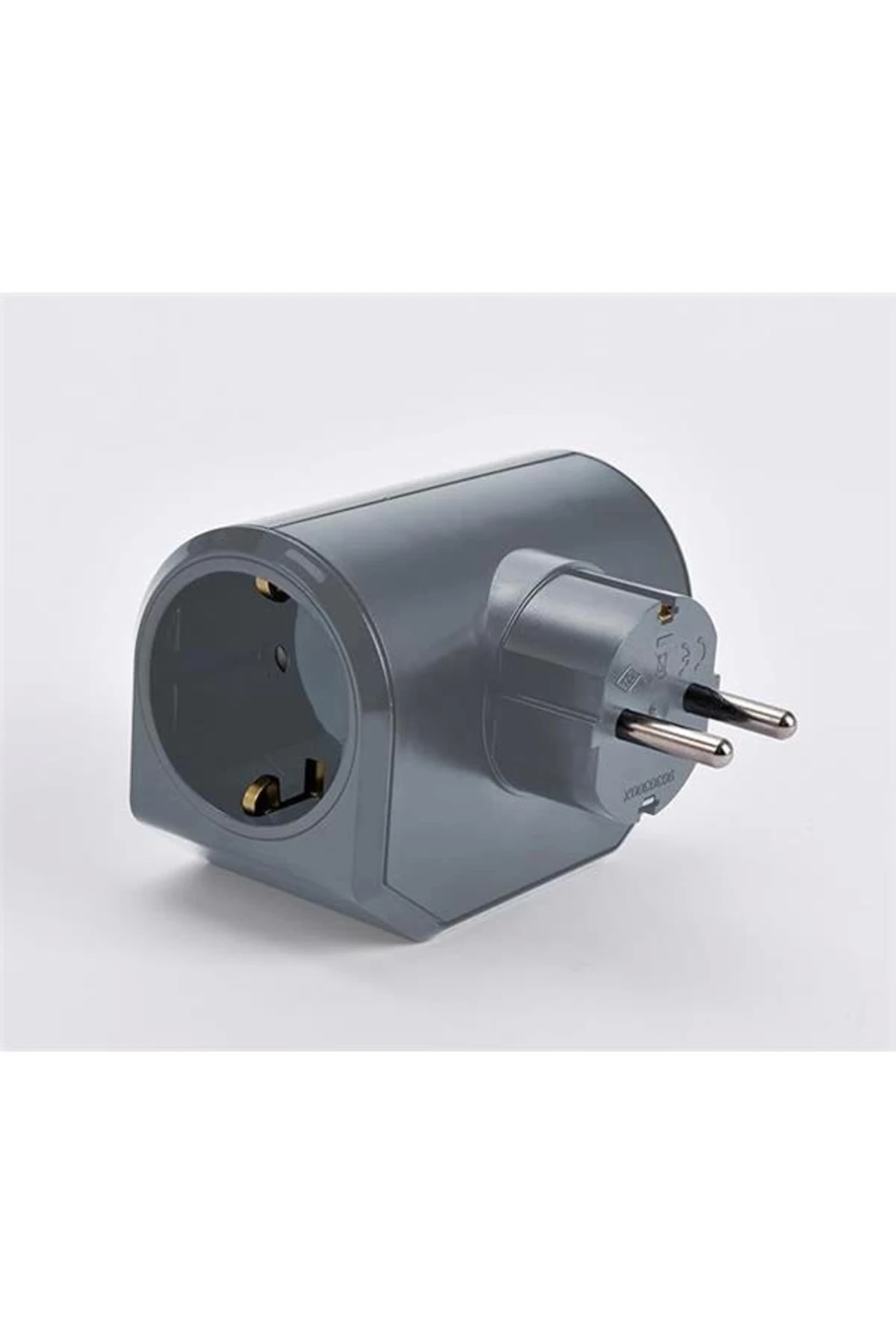 Yonca Plus Gri Üçlü Topraklı Priz Çarpma Karşıtı