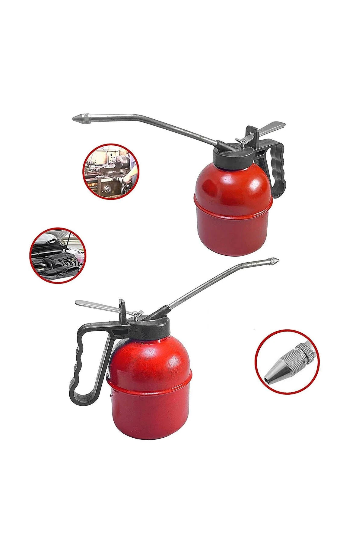 Metal Yağdanlık 500 Cc Metal Uç