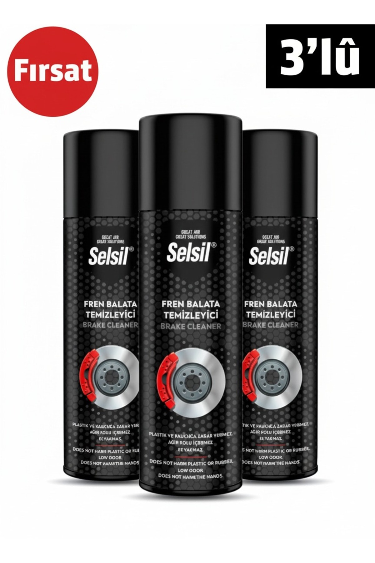 Fren Balata Temizleme Spreyi 500 ml 3'LÜ SET