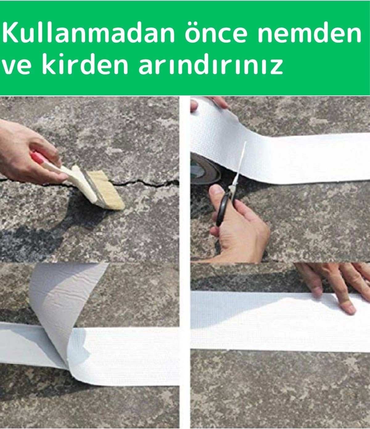 Özel Üretim Su Geçirmez Isıya Dayanıklı Alüminyum Ultra Güçlü Tamir Bandı Çamur Bant 3 Adet