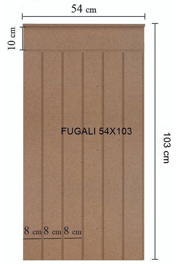 İskandinav Duvar Paneli Mdf Cnc İşlemeli Dekoratif Boyanabilir Duvar Paneli Duvar Çıtası(54X103)