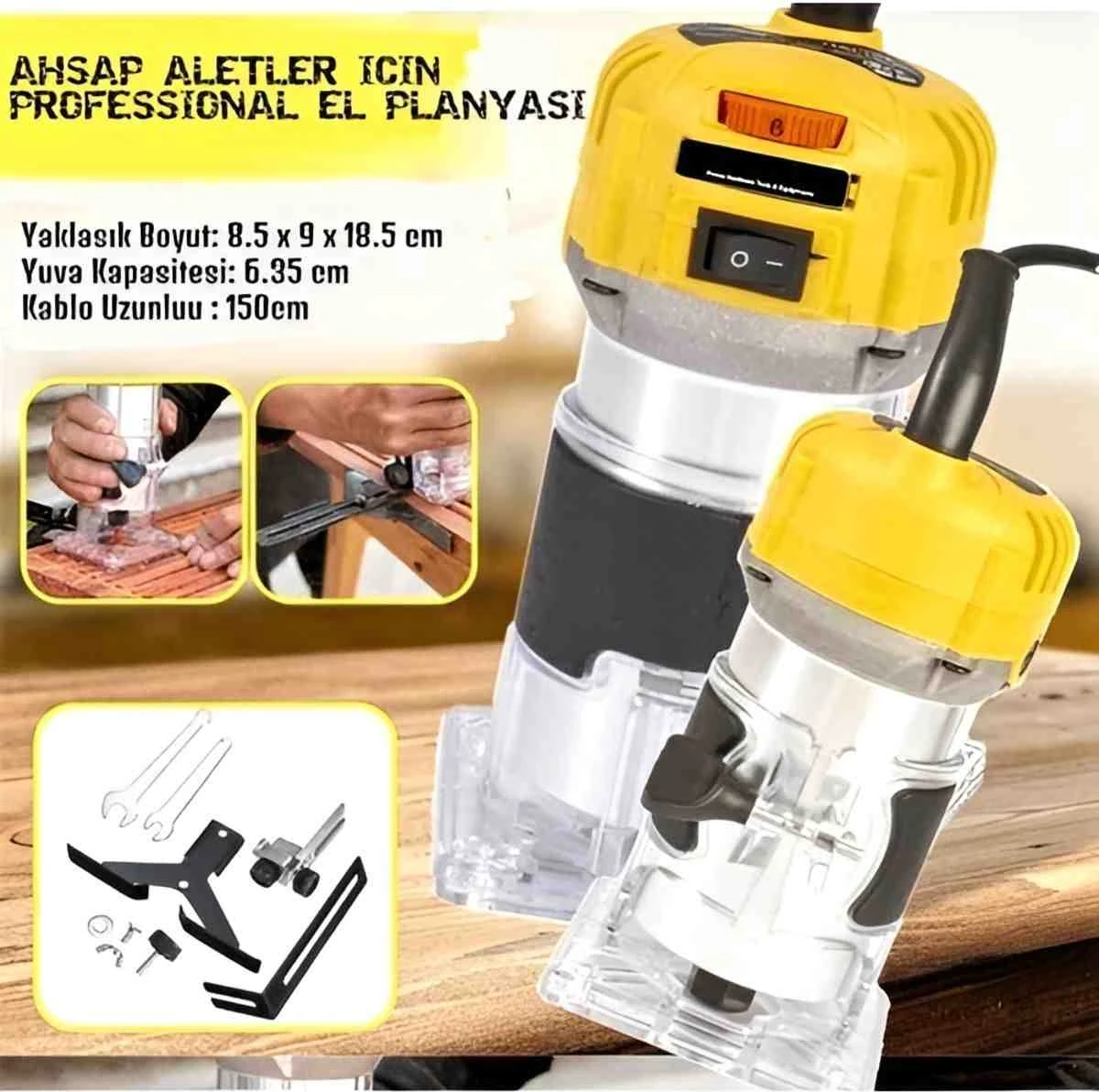 İyisi Yok 6 mm Dik Traşlama Freze Makinası