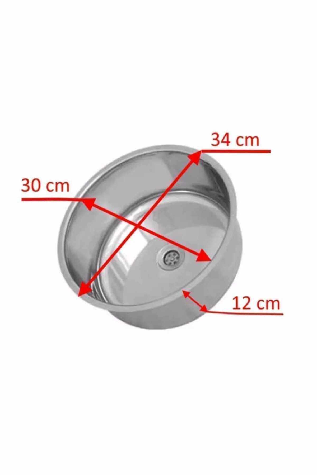 Paslanmaz Krom Evye K-30 Eviye Karavan Eviye Sifon Dahil Değildir 235