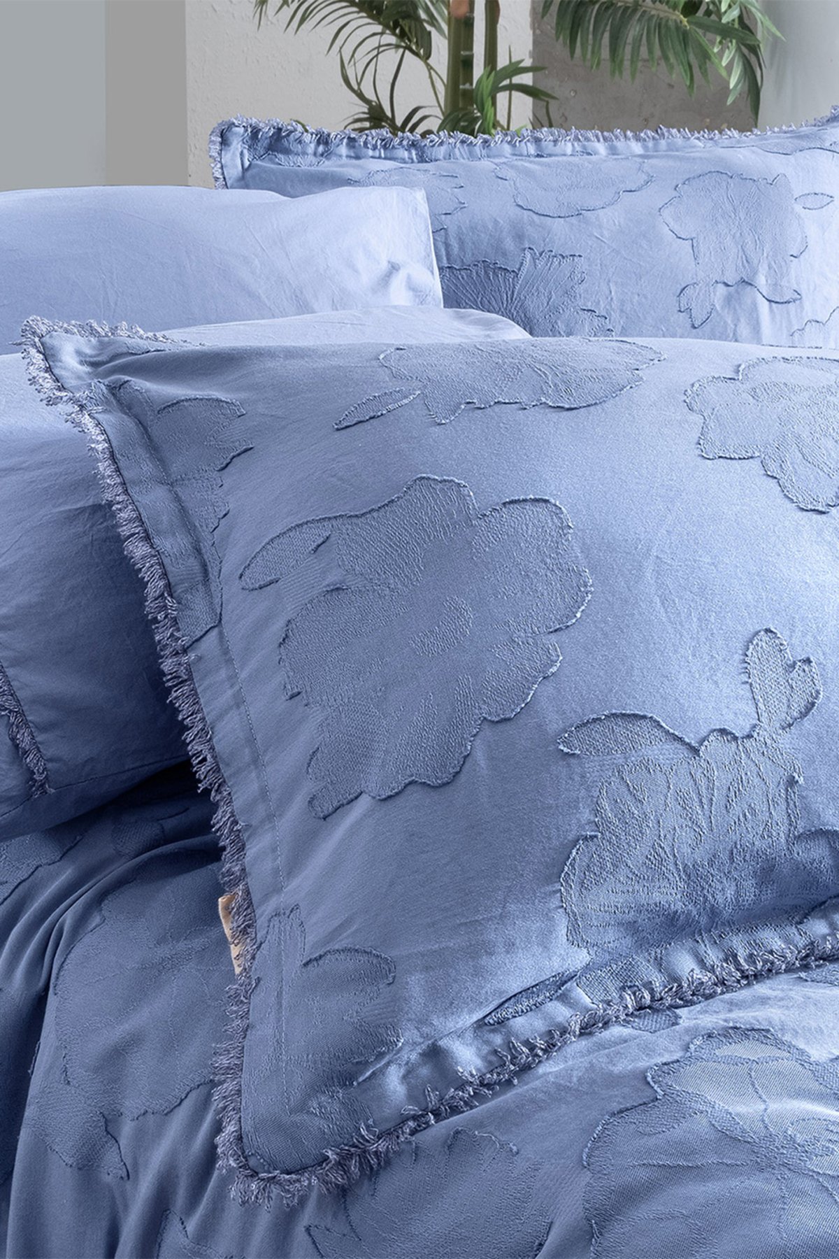 Prado Mavi King Size Büyük Boy %100 Pamuk Mood Comfort Nevresim Takımı
