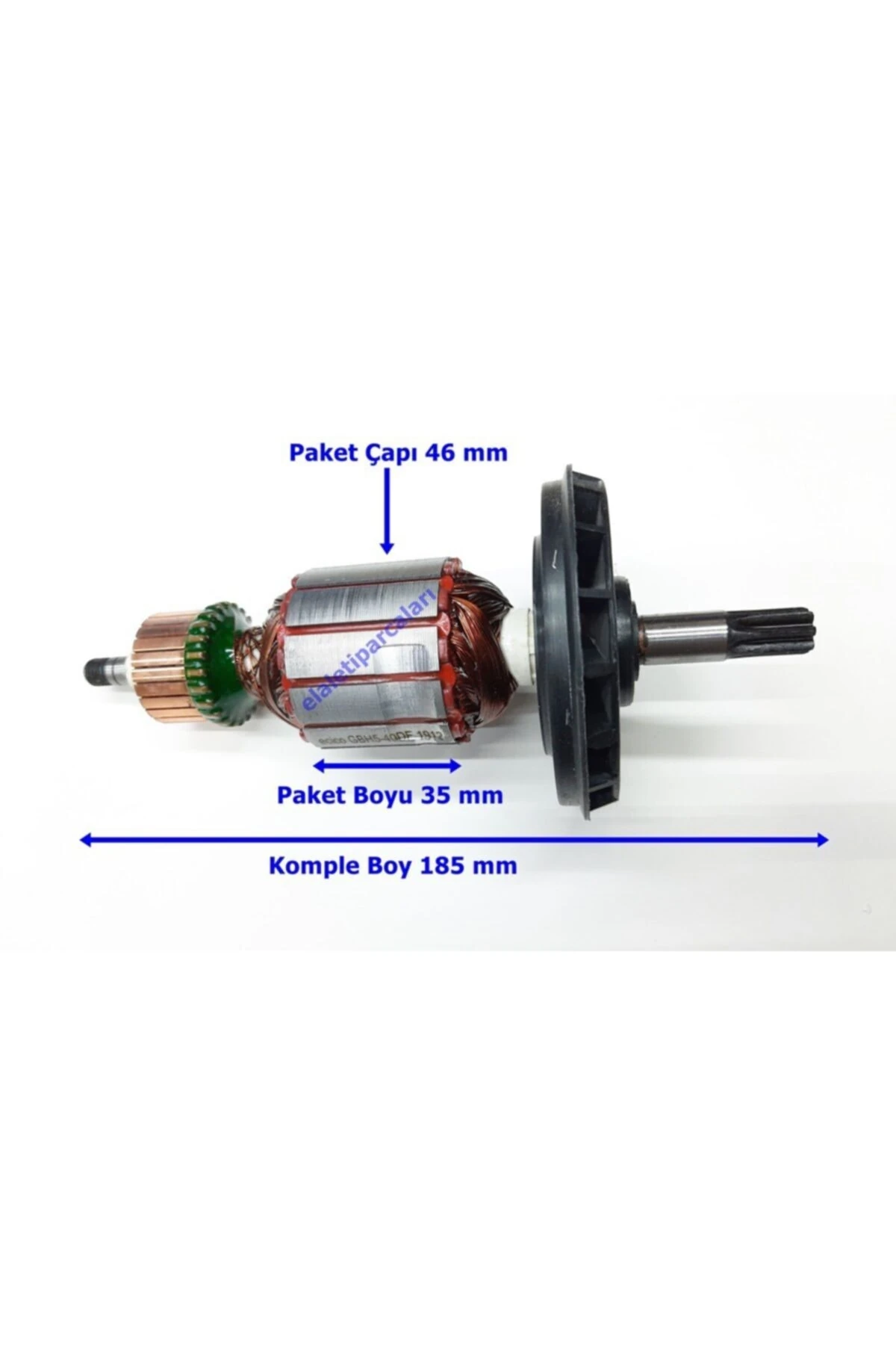 Bosch Tipi Gbh 5-40 D Endüvi Rotor Kollektör