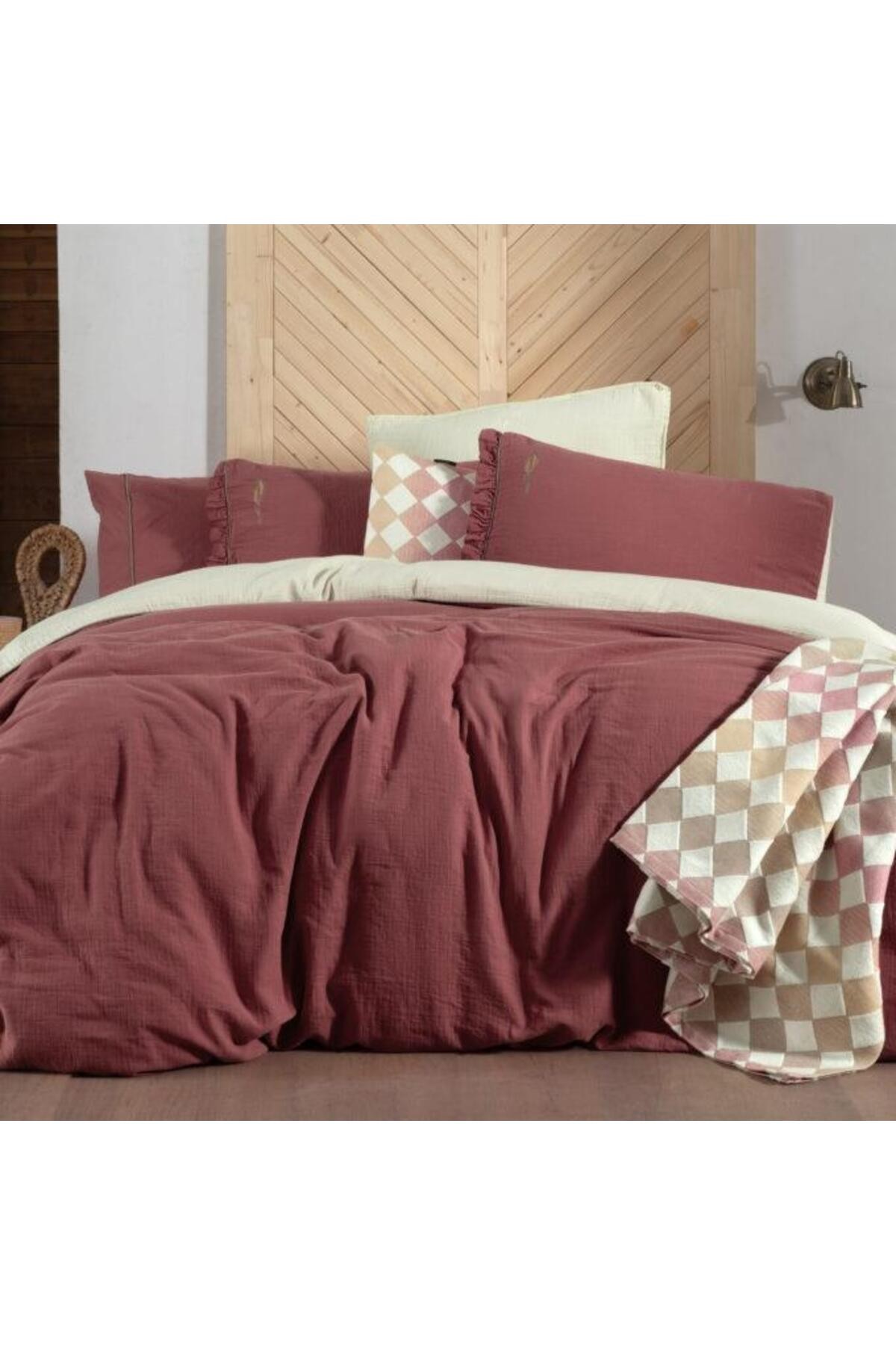Mood Comfort  Kenyon Tek Kişilik Nevresim Takımı Pembe
