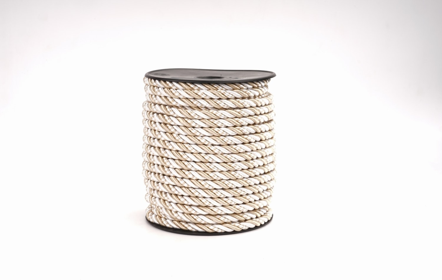 Polyester Kordon İp 10mm 50metre- Koyu vizon/ Krem