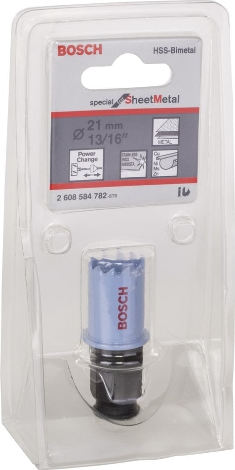 BOSCH Special Serisi Metal ve Inox Malzemeler Için Delik Açma Testeresi 21 mm