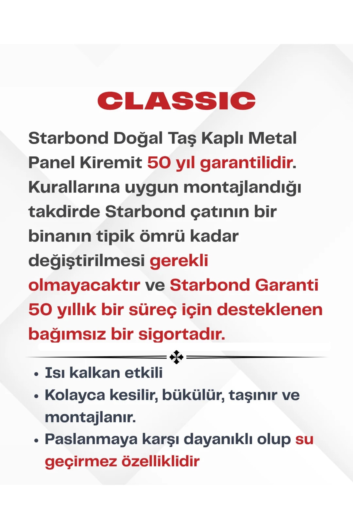 OZKUVVET [Classic] Metal Kiremit Havana Kahve Kiremit Çatı Paneli Çatı Sistemleri