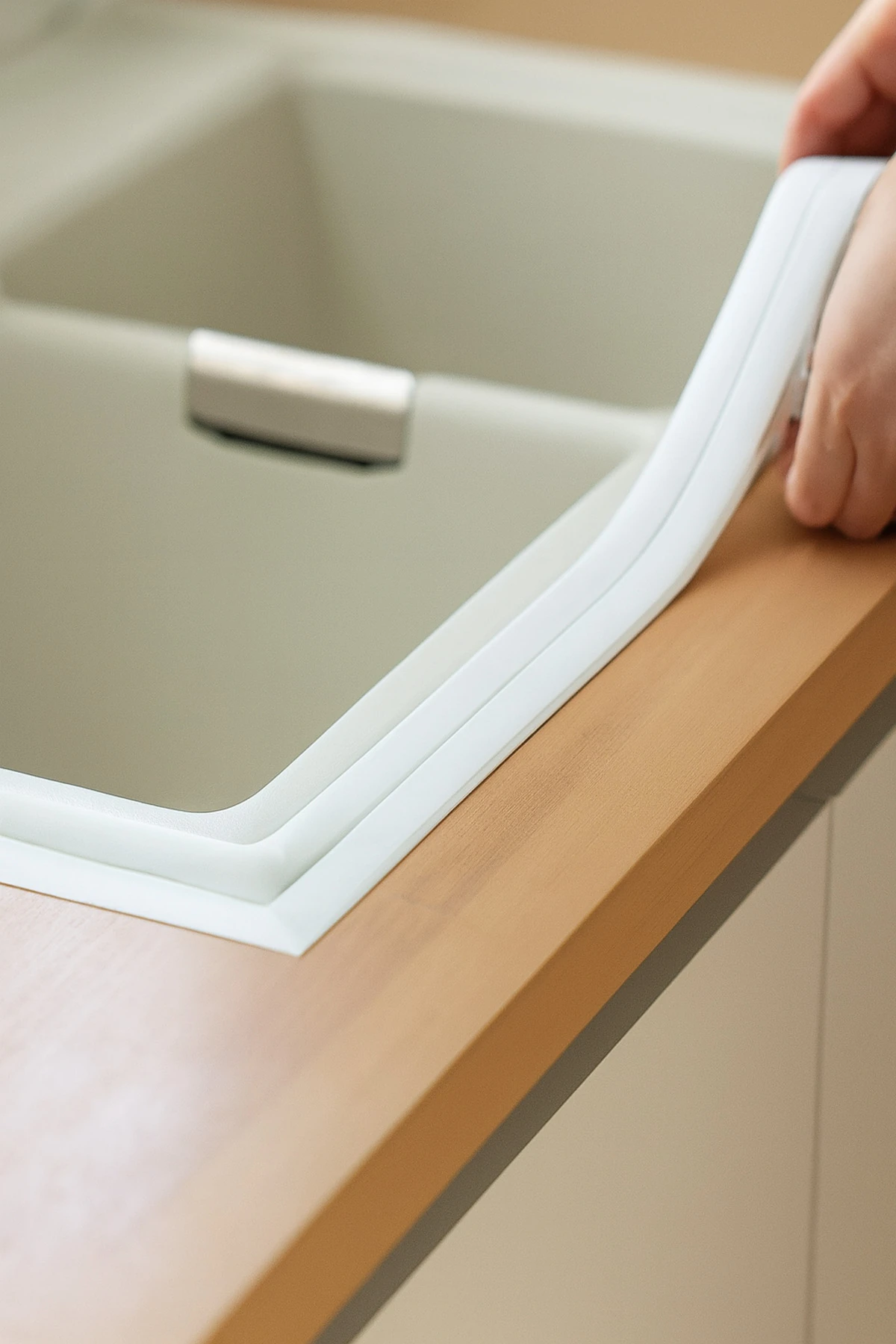 Su ve Yağ Geçirmez Kendinden Yapışkanlı Köşe Bant – Mutfak & Banyo Koruyucu Şerit