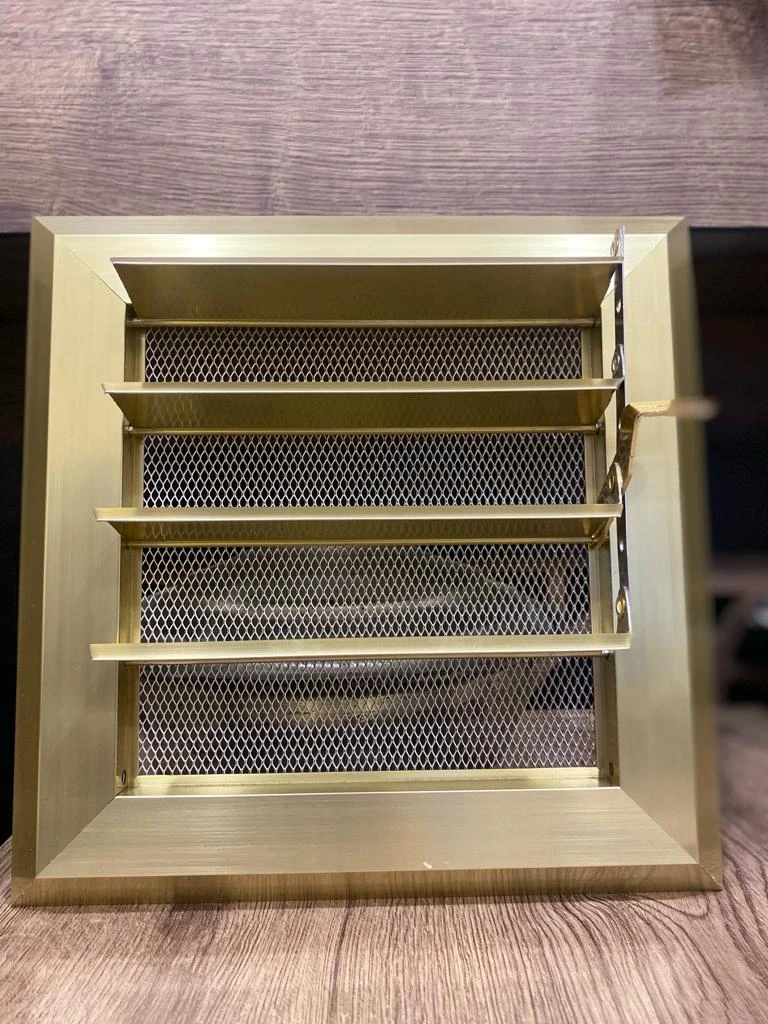 40X45 Alüminyum Menfez Yüzeysel Hareketli Altın Krom