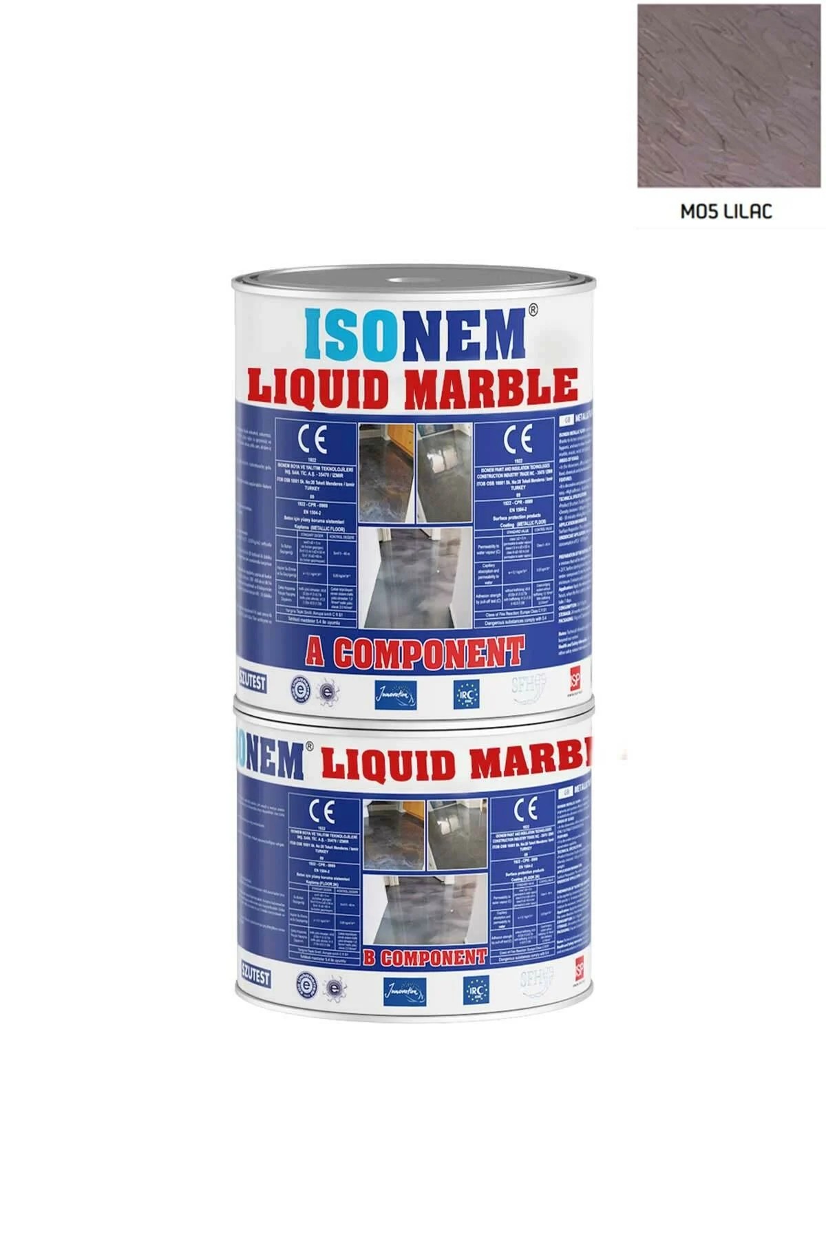 İsonem Liquid Marble Sıvı Mermer 5 kg M05 Lilac
